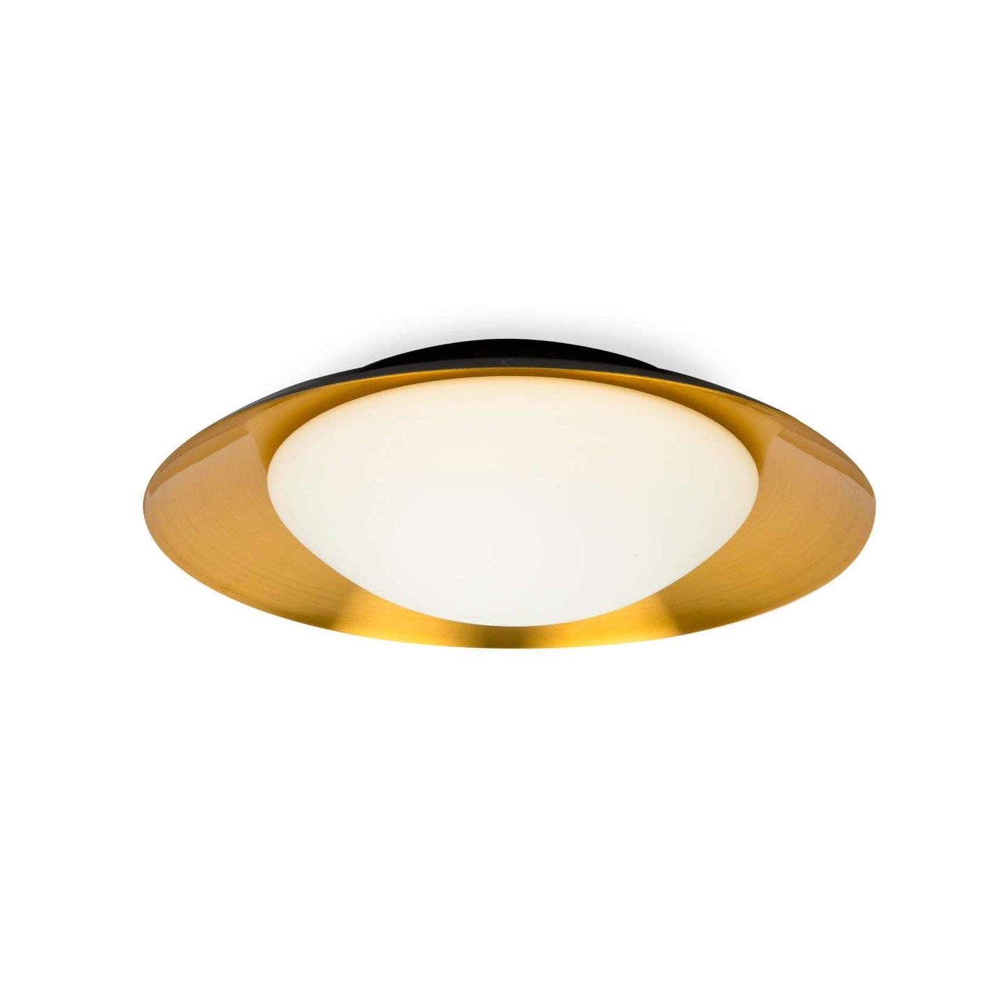 Plafonnier Plafonnier SIDE LED blanc et cuivre diamètre 450 mm Faro Lumisign