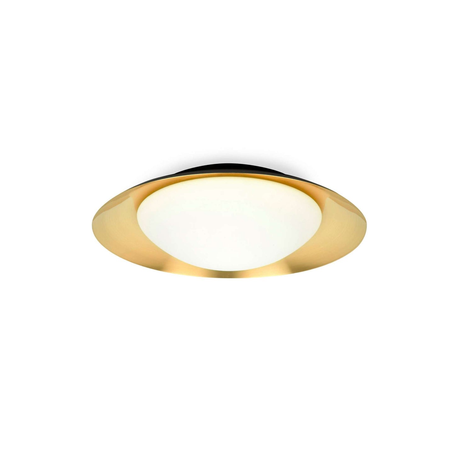 Plafonnier Plafonnier SIDE LED noir et or diamètre 390 mm Faro Lumisign