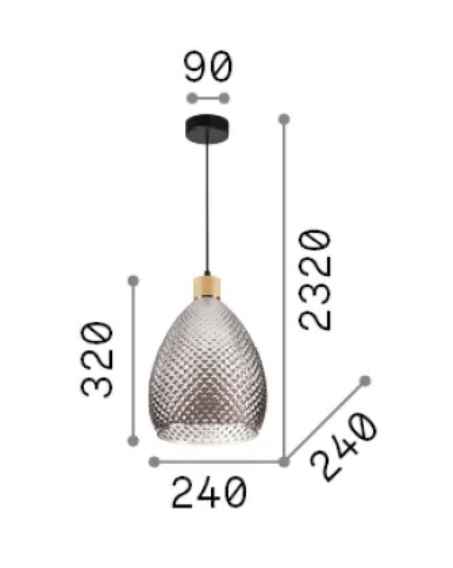 Suspension BERGEN SP1 verre soufflé