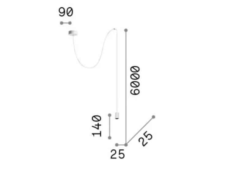 Suspension ARCHIMEDE Cilindro noire ou blanche - Suspension - Lumisign