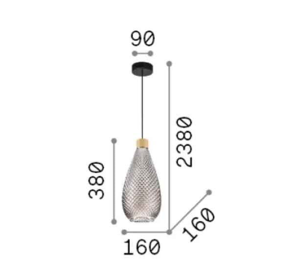 Suspension BERGEN SP2 verre soufflé