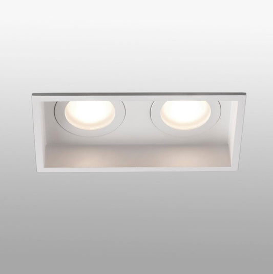 Spot encastrable Spot double encastrable IP44 HYDE blanc Faro Lumisign