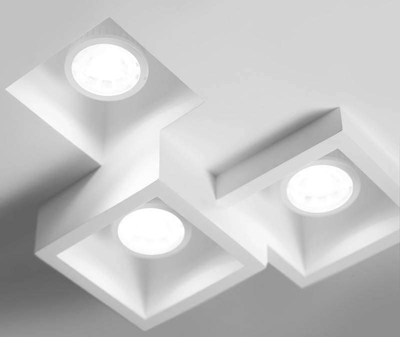 Spot encastrable Spot en plâtre semi-encastré HERAEA-3 Sforzin Lumisign