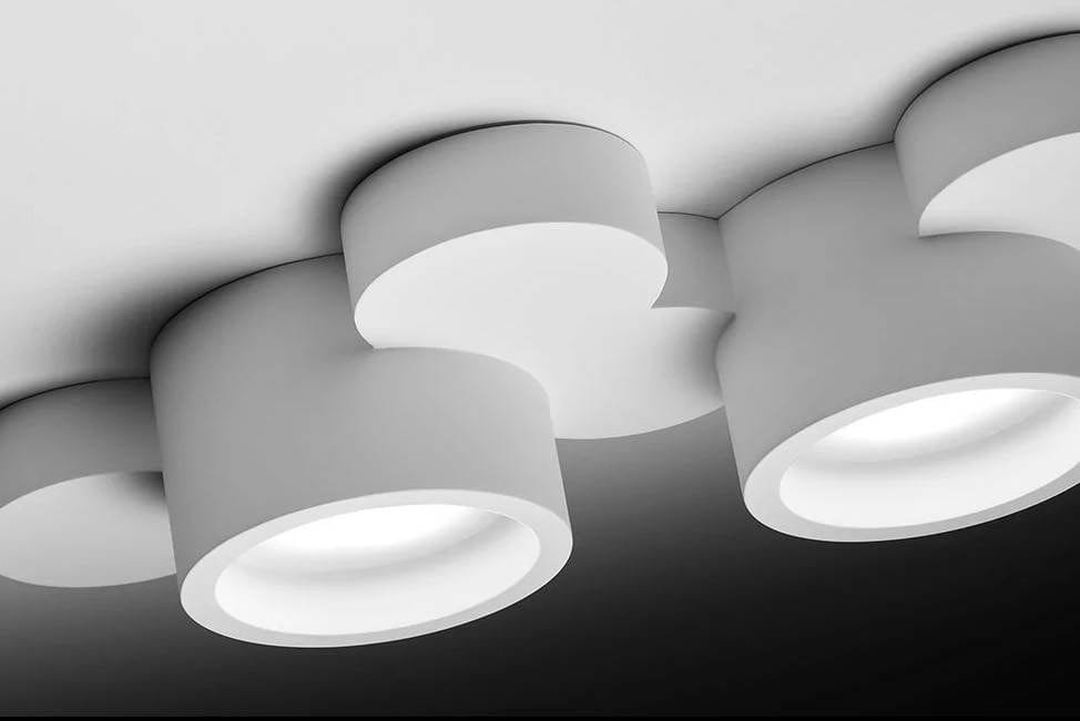 Spot en saillie Spot en saillie CHIO-2 plâtre Sforzin Lumisign