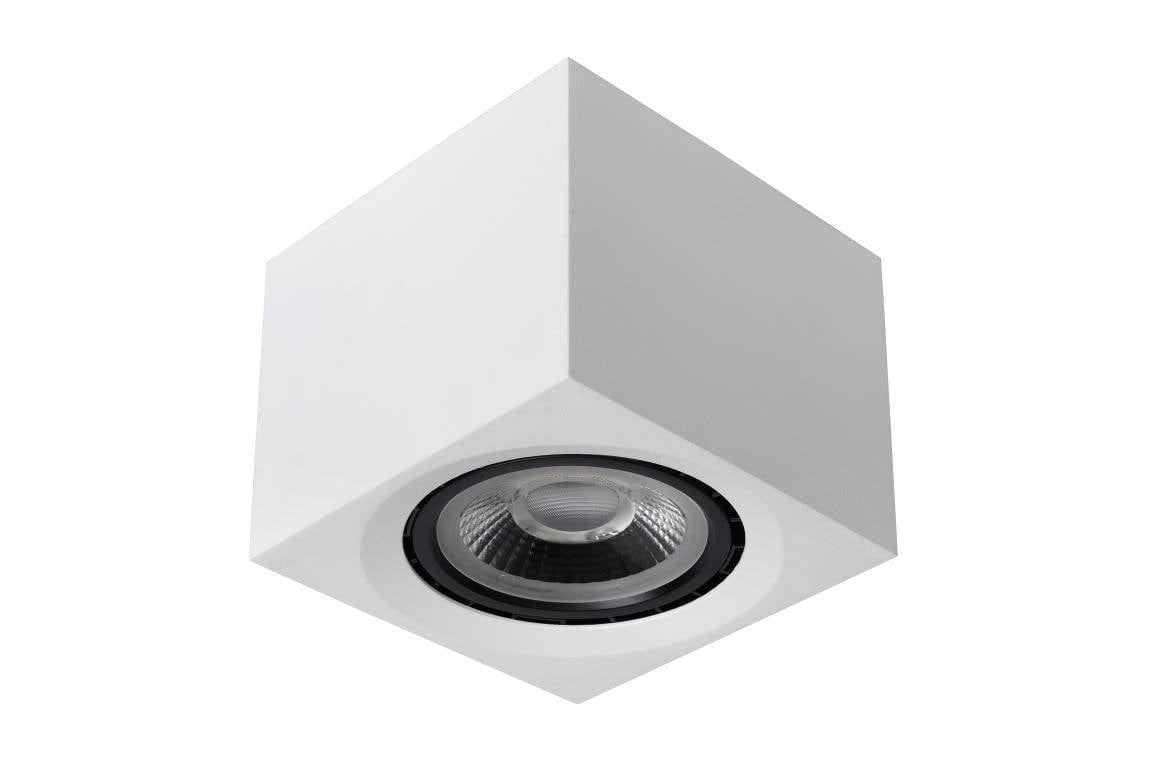 Spot en saillie Spot en saillie FEDLER carré blanc LED Dim to warm Lucide Lumisign
