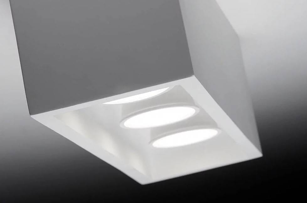 Spot en saillie Spot en saillie HERAEA-3 plâtre Sforzin Lumisign