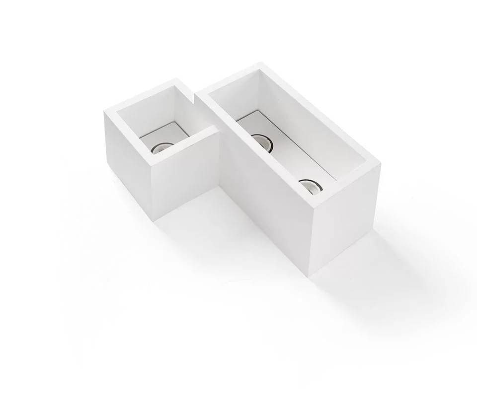 Spot en saillie Spot en saillie HERAEA-3L plâtre Sforzin Lumisign