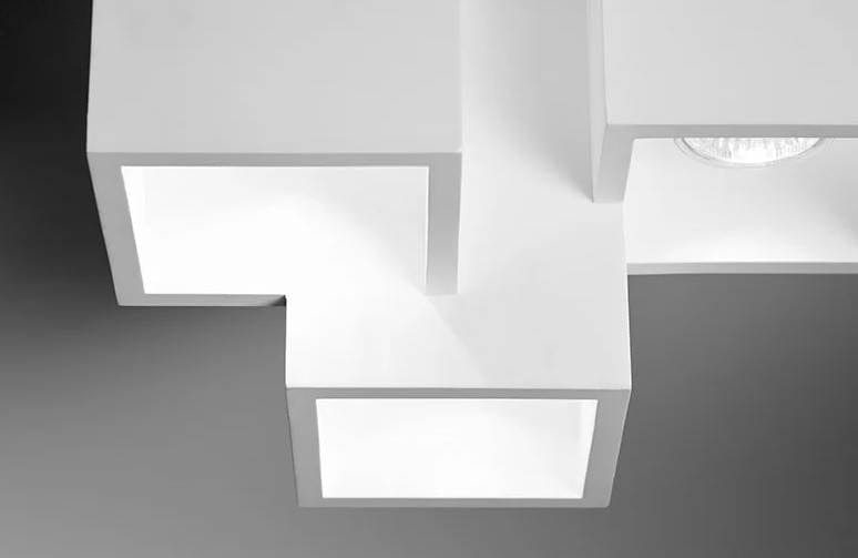 Spot en saillie Spot en saillie HERAEA-GU10-3 plâtre Sforzin Lumisign
