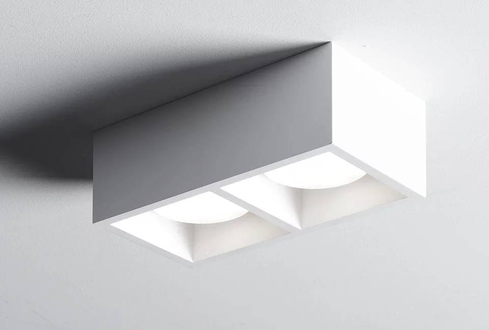 Spot en saillie Spot en saillie MYLASA-2 plâtre Sforzin Lumisign