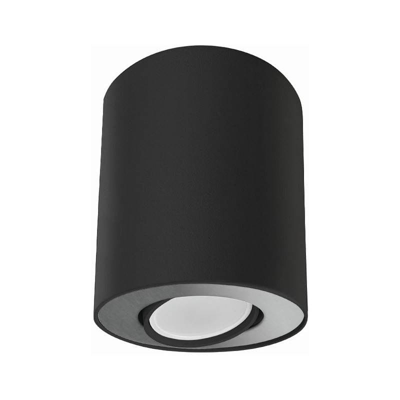 Spot en saillie rond noir et argent SET orientable vendor-unknown Lumisign