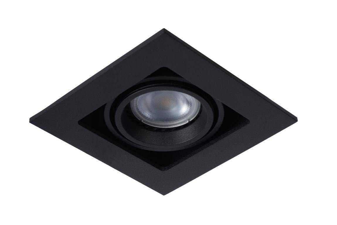 Spot encastrable Spot encastrable et orientable GU10 CHIMNEY-1 noir Lucide Lumisign