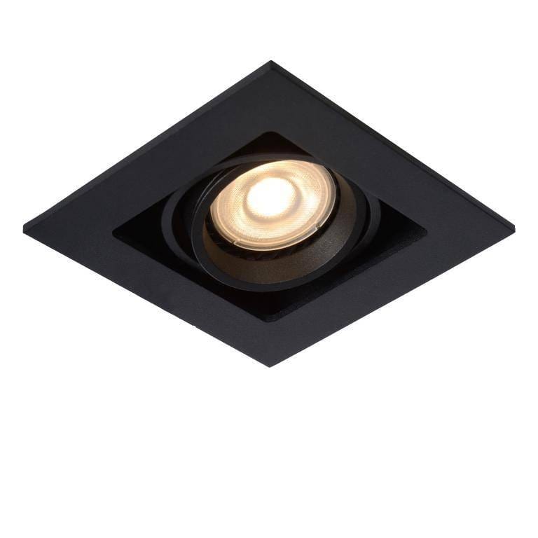 Spot encastrable Spot encastrable et orientable GU10 CHIMNEY-1 noir Lucide Lumisign