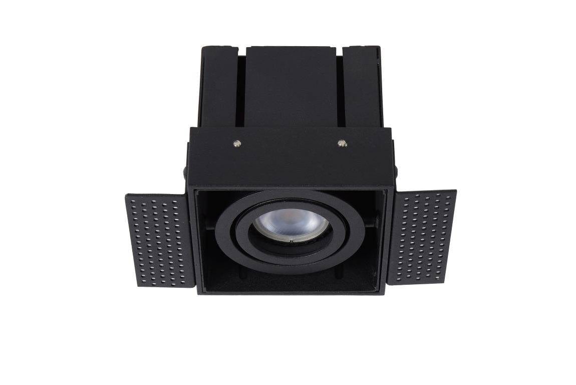 Spot encastrable Spot encastrable et orientable sans cadre TRIMLESS-1 noir Lucide Lumisign