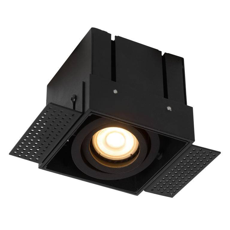 Spot encastrable Spot encastrable et orientable sans cadre TRIMLESS-1 noir Lucide Lumisign