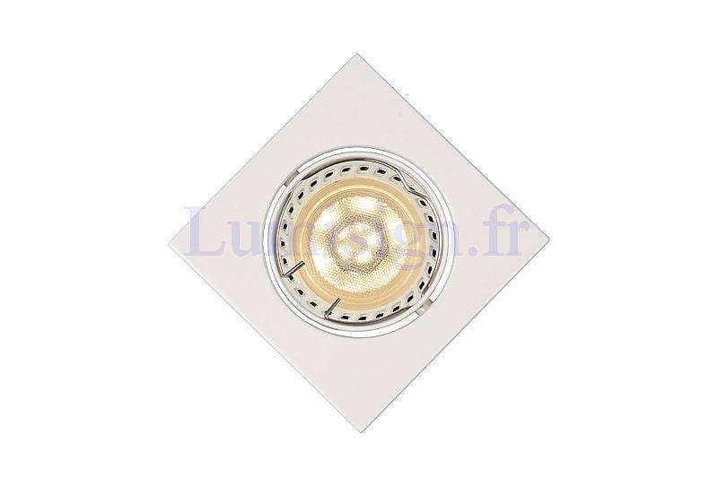 Spot encastrable Spot encastrable LED FOCUS carré blanc Lucide Lumisign