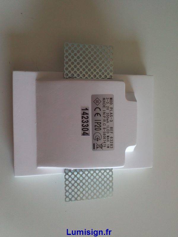 Applique murale encastrable Spot encastrable mural LED en plâtre PLAS-3 Faro Lumisign