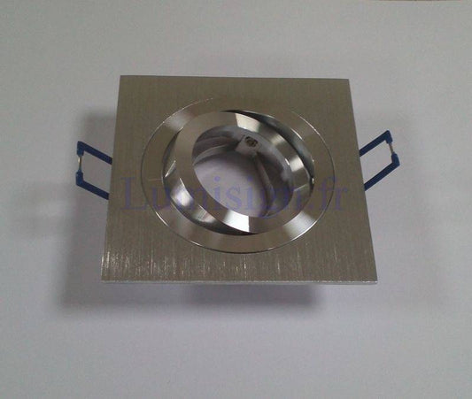 Spot encastrable Spot encastrable orientable alu brossé carré Miidex Lumisign