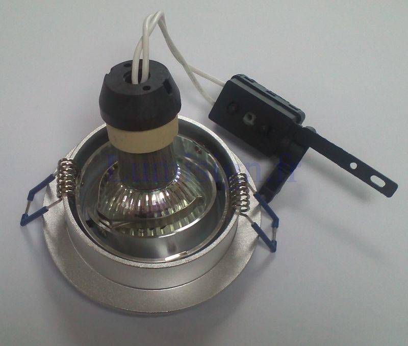 Spot encastrable Spot encastrable orientable alu brossé rond Miidex Lumisign
