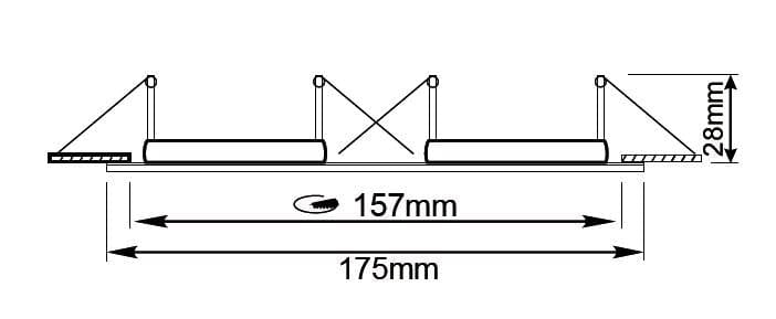 Spot encastrable Spot encastrable orientable double blanc Miidex Lumisign