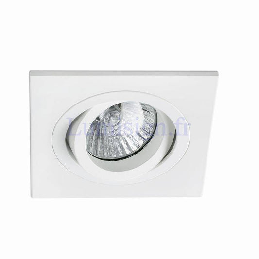 Spot encastrable Spot encastrable orientable RADON-1 carré blanc pour ampoule GU10 220V Faro Lumisign