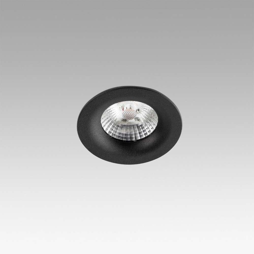 Spot encastrable professionnel fixe LED COB NAIS noir - Éclairage homogène et économique avec 625 lumens et 7W. Design durable en aluminium et acier.