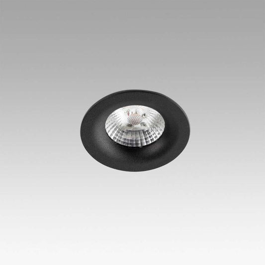 Spot encastrable professionnel fixe LED COB NAIS noir - Éclairage homogène et économique avec 625 lumens et 7W. Design durable en aluminium et acier.