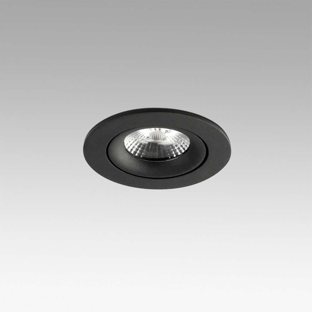 Spot encastrable orientable NAIS, structure en aluminium finition noir diamètre 85 mm