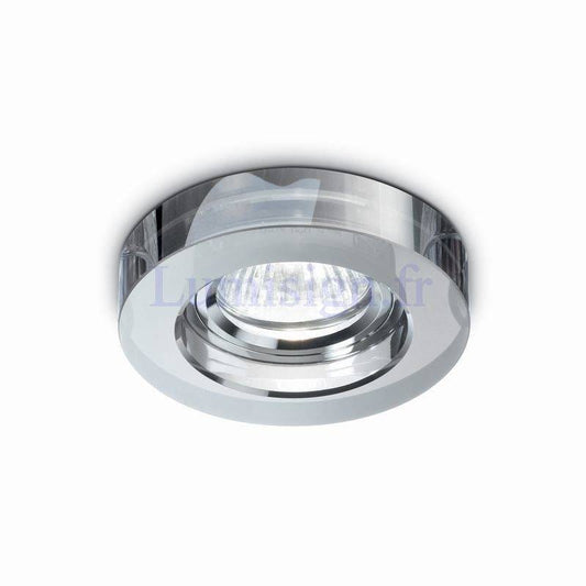 Spot encastrable Spot encastrable rond en verre BLUES chrome Idéal-lux Lumisign