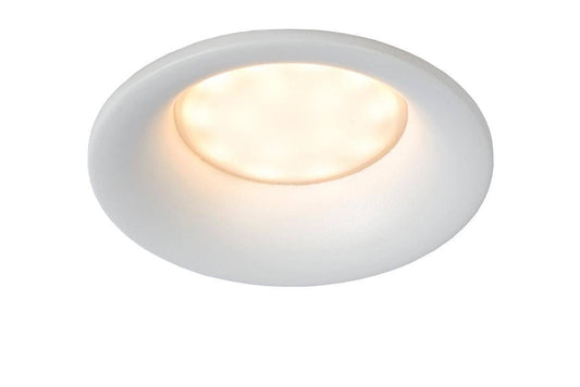 Spot encastrable Spot encastrable salle de bain ZIVA blanc rond IP44 Lucide Lumisign
