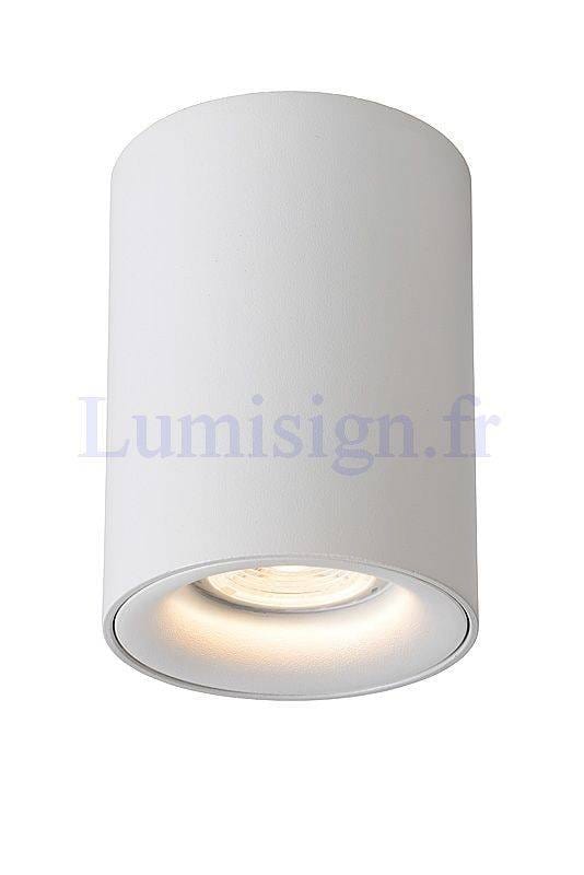 Spot en saillie Spot LED en saillie BENTOO-80 rond blanc Lucide Lumisign