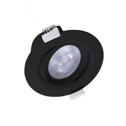Spot encastrable Spot noir encastrable orientable LED COB 5W éclairage chaud Miidex Lumisign