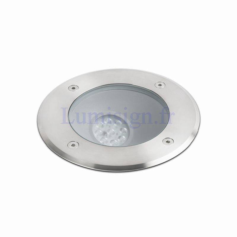 Spot sol Spot sol extérieur inox LED SALT 9W éclairage sur le côté Faro Lumisign