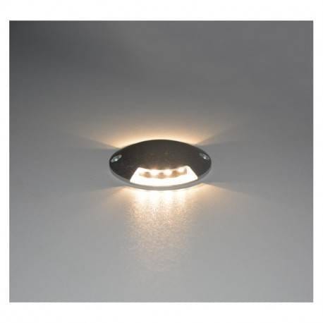 Spot sol Spot sol extérieur LED 12 volts rond 2 diffuseurs en saillie Miidex Lumisign