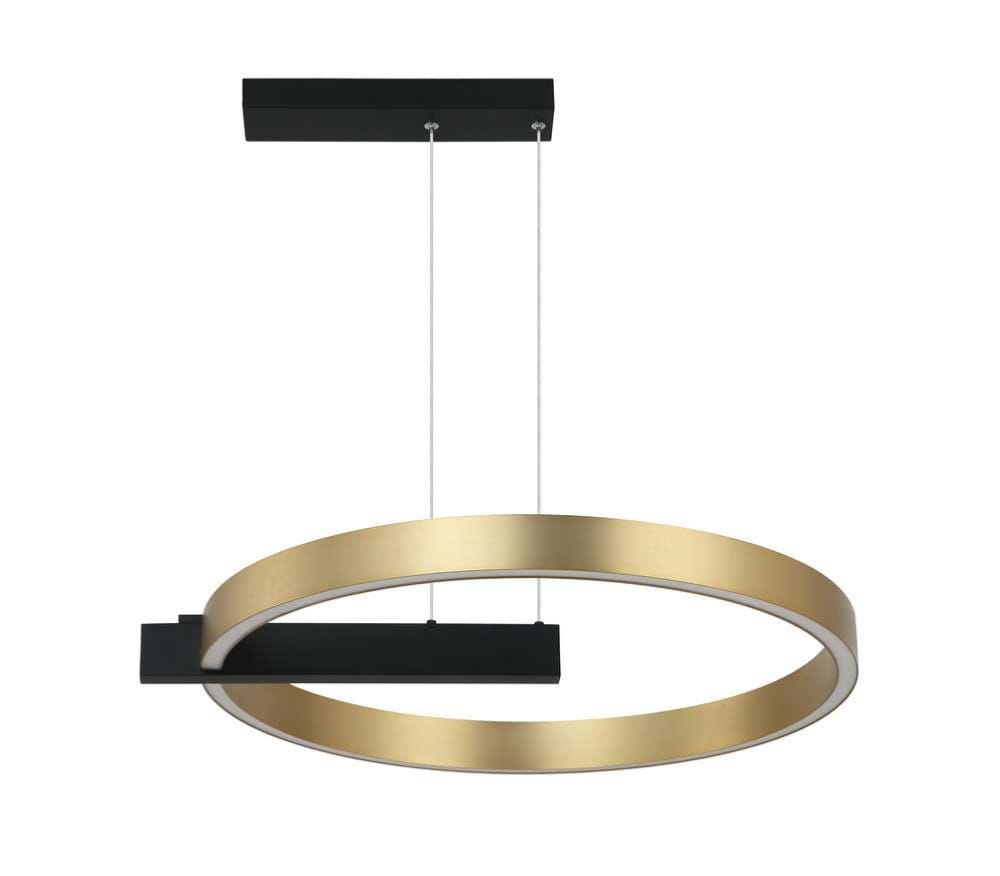 Suspension Suspension cercle LED Zambelis 22011 or et noir mat Ø 60 cm Zambelis Lumisign