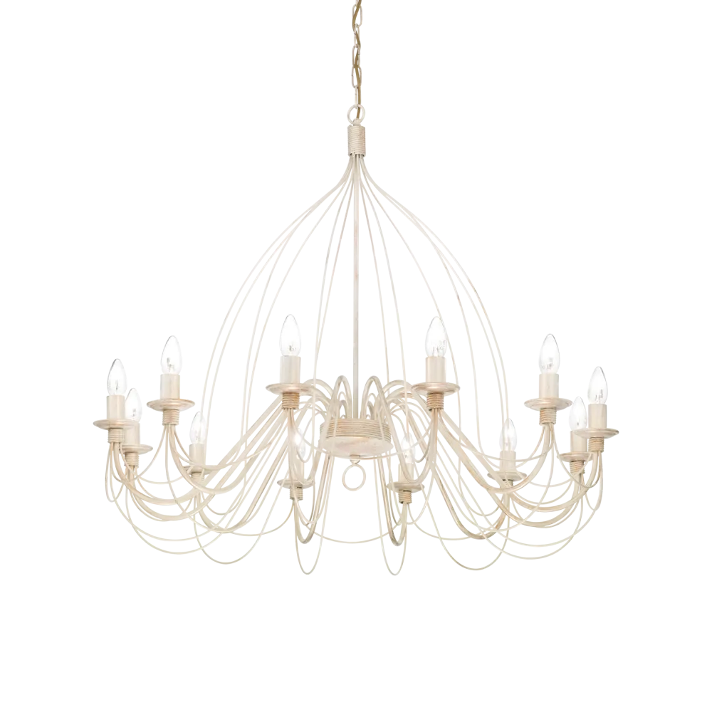 Suspension CORTE-SP12 blanche effet antique