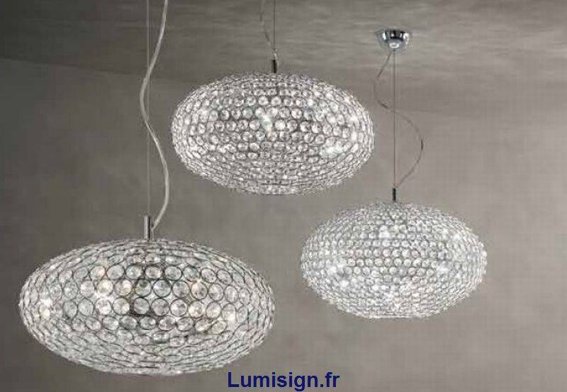 Suspension Suspension cristal ORION-500 Idéal-lux Lumisign