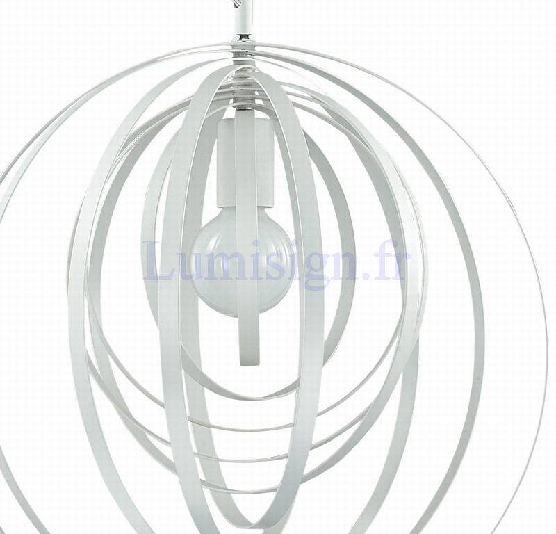 Suspension Suspension DISCO blanche Idéal-lux Lumisign