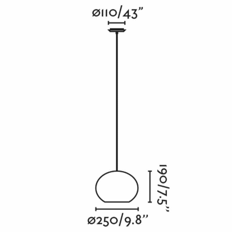 Suspension Suspension en rotin HAKA Ø 250 mm Faro Lumisign