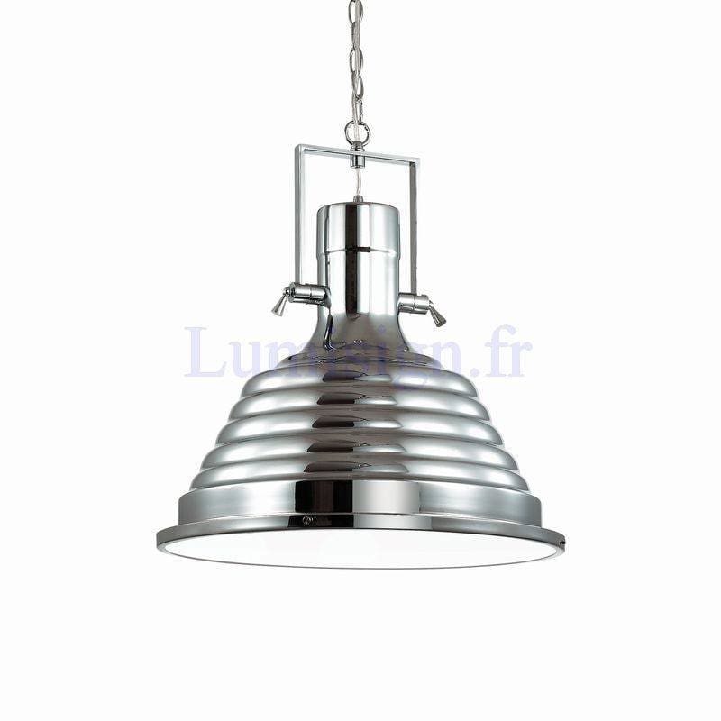 Suspension Suspension FISHERMAN chrome Idéal-lux Lumisign
