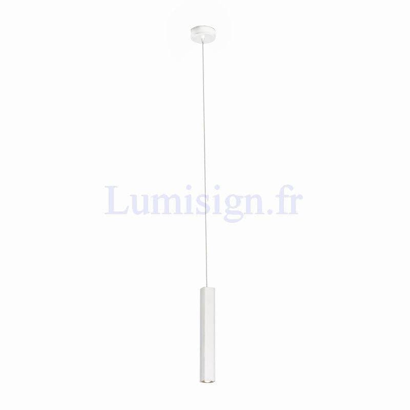 Suspension Suspension LED LISE blanche Faro Lumisign