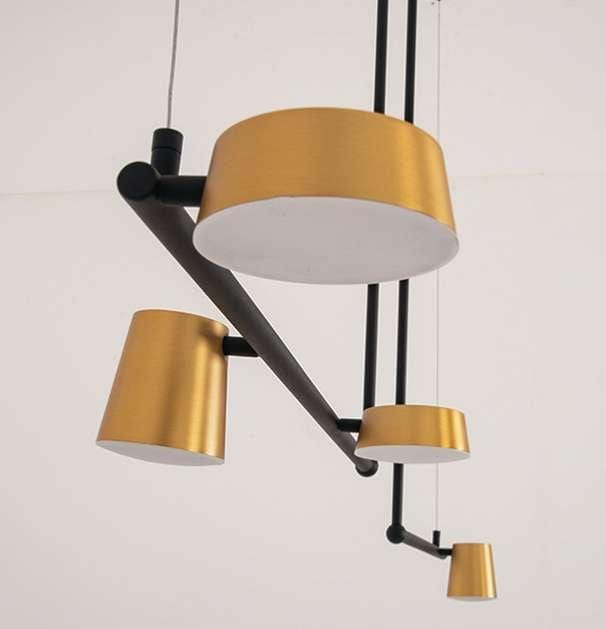 Suspension Suspension LED Zambelis 2035 or mat et noir Zambelis Lumisign