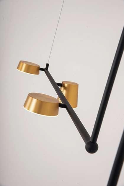 Suspension Suspension LED Zambelis 2035 or mat et noir Zambelis Lumisign