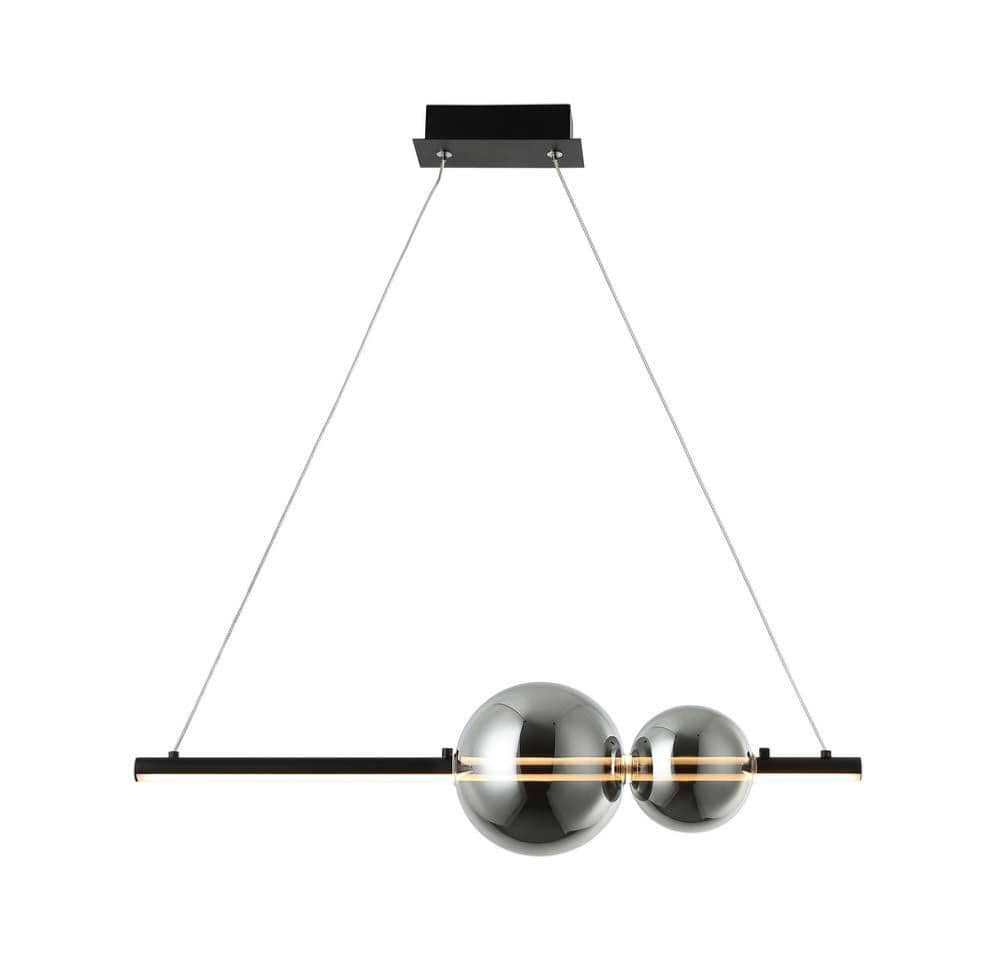 Suspension Suspension LED Zambelis 22109 verre fumé effet miroir Zambelis Lumisign