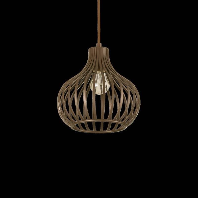 Suspension Suspension ONION marron effet métallique D23 Idéal-lux Lumisign