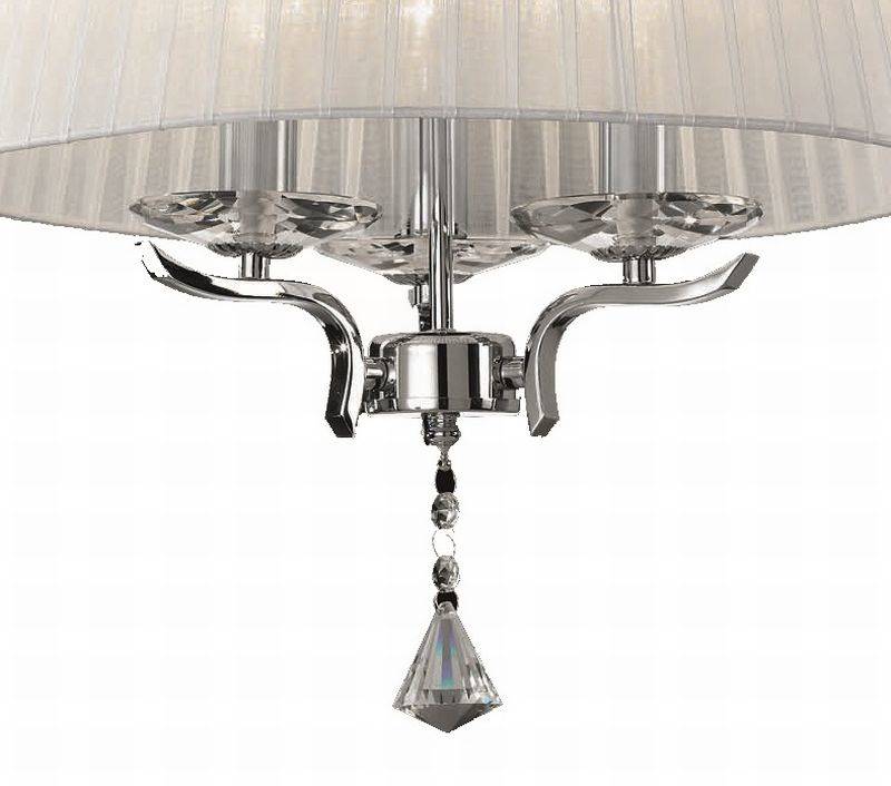 Suspension Suspension PEGASO abat-jour organdi Idéal-lux Lumisign