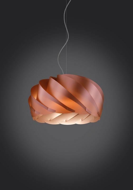 Suspension Suspension polilux HALF Ø 26, 42 ou 55 cm cuivre Linéa-Zéro Lumisign