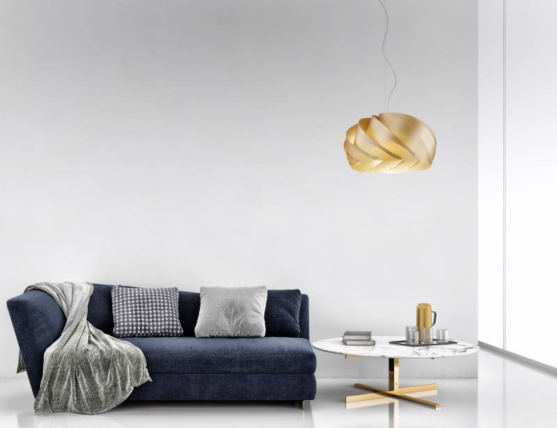 Suspension Suspension polilux HALF Ø 26, 42 ou 55 cm or Linéa-Zéro Lumisign