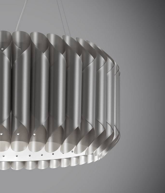 Suspension Suspension polilux LOUISE Ø 50 ou 60 cm argent Linéa-Zéro Lumisign