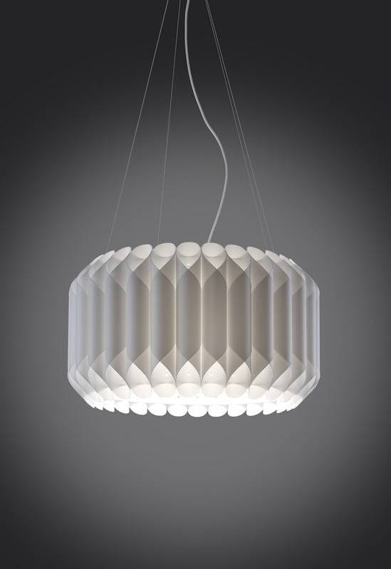 Suspension Suspension polilux LOUISE Ø 50 ou 60 cm blanche Linéa-Zéro Lumisign