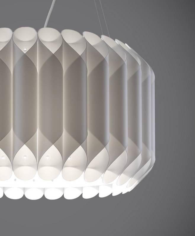 Suspension Suspension polilux LOUISE Ø 50 ou 60 cm blanche Linéa-Zéro Lumisign